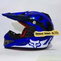 Helm cross anak MV Star Fox Royal Blue white Black