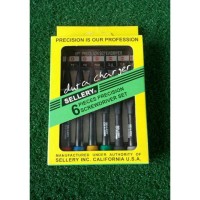 obeng jam kacamata sellery satu set 6pcs (+)(-)