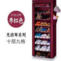 Rak Sepatu 10 tingkat 9 susun ( lemari rack shoes sandal rangka besi )