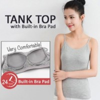 [#1266] TankTop with Built-in Bra Pad Tops/Tanktop busa/Singlet