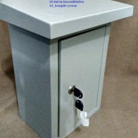 Box panel Outdoor topi bahan plat 30x20x15 Box metal enclos T1310