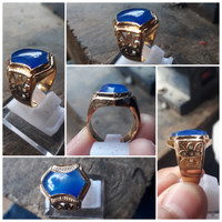 akik cincin terompah ikat perak untuk wanita