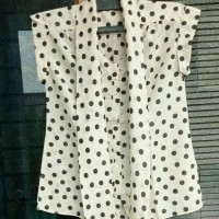 the executive blouse polka baju kerja wanita dalaman blazer blouse