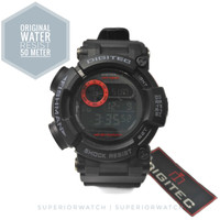 Jam Tangan Renang Digitec DG 2106 Original Black Strip Merah Fishman