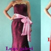 Sewa / rental gaun ungu 2pcs kemben Jakarta barat (harga sewa+deposit)