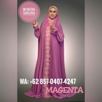 Jual Produsen Mukena Jilbab Abaya Anak Mukenah Katun Dubai Magenta Murah