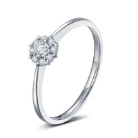 Cincin Wanita Emas Berlian/Diamond Asli Nikah/Tunangan/Kawin/Wedding