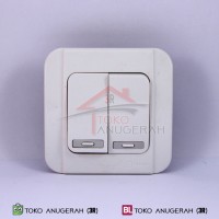Saklar Double / Seri Broco Galleo - Tanam / InBow (IB) G161