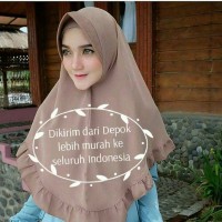 Jual Hijab Jilbab Khimar Instan Pet Rempel Rample Rampel Kriwil Anti Tembem Murah