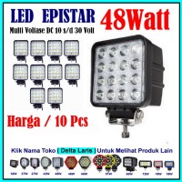 Lampu Tembak Sorot LED 10 pcs 48 watt 48w 12 volt 24 volt spot light