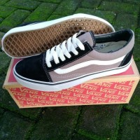 NEW SEPATU VANS OLD SKOOL HITAM ABU