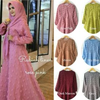 Jual GAMIS LINEN RUBIAH BAJU PESTA MUSLIMAH Murah