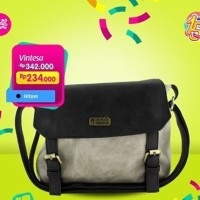 Tas Wanita Slempang Vintesa AB Black - Rumah Warna