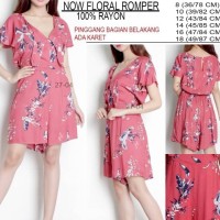 Jual Jumpsuit Branded Wanita - NOW FLORAL ROMPER Murah