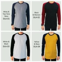 kaos raglan panjang kaos lengan panjang kaos cowok kaos pria polos