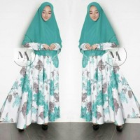 asifa syari hijau. SETELAN BAJU MUSLIM SYARI WANITA MURAH MERIAH.