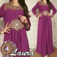 Jual KAFTAN satin ceruti pyramid Murah