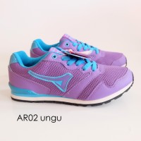 sepatu kets merk ardiles AR02 ungu sandal flat wanita