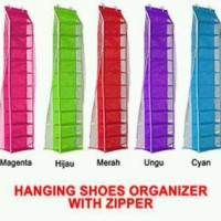 rak gantung plastik tempat sandal hanging shoes organizer sepatu murah