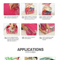 Tas kompresi kayu Hui serat bambu clothes organizer dengan pengait