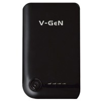 Jual V-Gen Power Bank V12K2 - 12000mAh with Adaptor - Hitam Berkualitas Murah