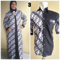 Baju couple batik jumbo sarimbit gamis xxl pakaian pasangan Zafir M