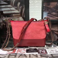 TAS CHANEL GABRIELLE PINK RED MIRROR QUALITY