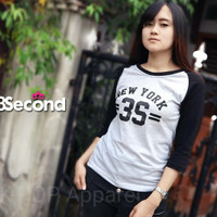 Distro/Kaos/Baju/Raglan/New York 35 Distro