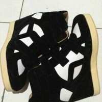 Jual sneaker hidden wedges sepatu wanita hak tinggi heels boots zumba kets Murah