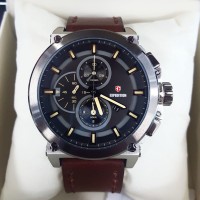 EXPEDITION Original-E6612M-Jam Tangan Pria-Kulit Coklat