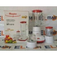 Maspion blender wet & dry mill gelas kaca 1L MT 1213