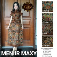 Batik Dress Maxi Long Dress Gamis Muslim MENIIR MAXI
