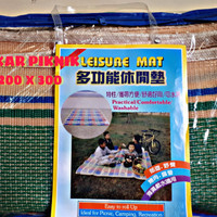 tikar anyaman plastik leisure mat 200x300 | anti air | tikar tas