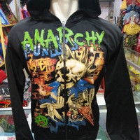 jaket black anarchy / jaket pria ndx aka