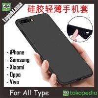 Case Slim Black Matte All Type Xiaomi Oppo Vivo iPhone Diskon
