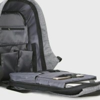 Tas Ransel USB port charger,Smart Backpack Anti Air Anti Maling-thief