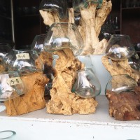 Aquarium Vas unik Double untuk meja Medium Diameter 15 cm