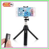 NI5L Tongsis Monopod Tripod Bluetooth Shutter Black