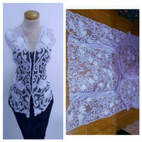 bahan kebaya bordir fulker bali
