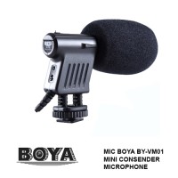 Jual Mic Boya VM-01 Microphone for DSLR Camcorder Professional Murah