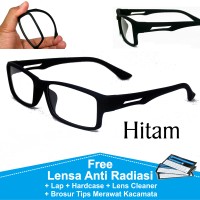 Frame Kacamata Pria Anti Radiasi Komputer Sporty Plus Minus Korea P837