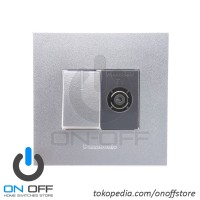 Saklar Engkel Lampu dan Outlet TV Panasonic Style Silver