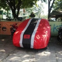 RESTOK Selimut mobil Honda Brio 3garis sarung body mobil sparepart mo