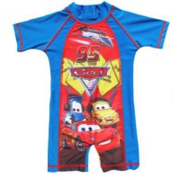 Cars Blue Swimsuit / Baju Renang Diving Cars Anak Laki Import