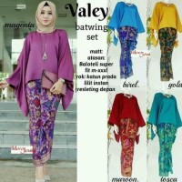 BAJU BATIK KEBAYA WANITA VALERIA MODERN PESTA HIJAB JUMBO XXL
