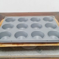 Jual Loyang kue teflon anti lengket 12 cup Muffin Pan / 1 buah Murah