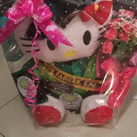 Jual boneka wisuda hello kitty putih lengkap 32cm Murah