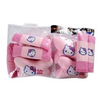 Jual Bantal Mobil Car Set Aksesoris Mobil Hello Kitty 3in1 Paket Lengkap Murah