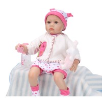 Boneka Bayi Newborn Bahan Silikon Ukuran 55cm untuk Mainan Anak