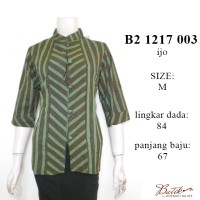 ATASAN BATIK KERJA B21217003IJO / BLUS BATIK LURIK TERBARU MURAH MODIS